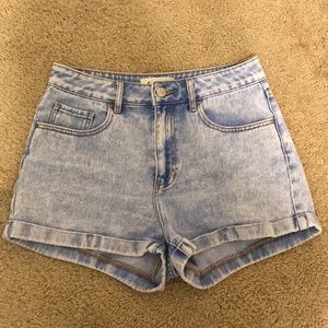 PacSun high-rise jean shorts